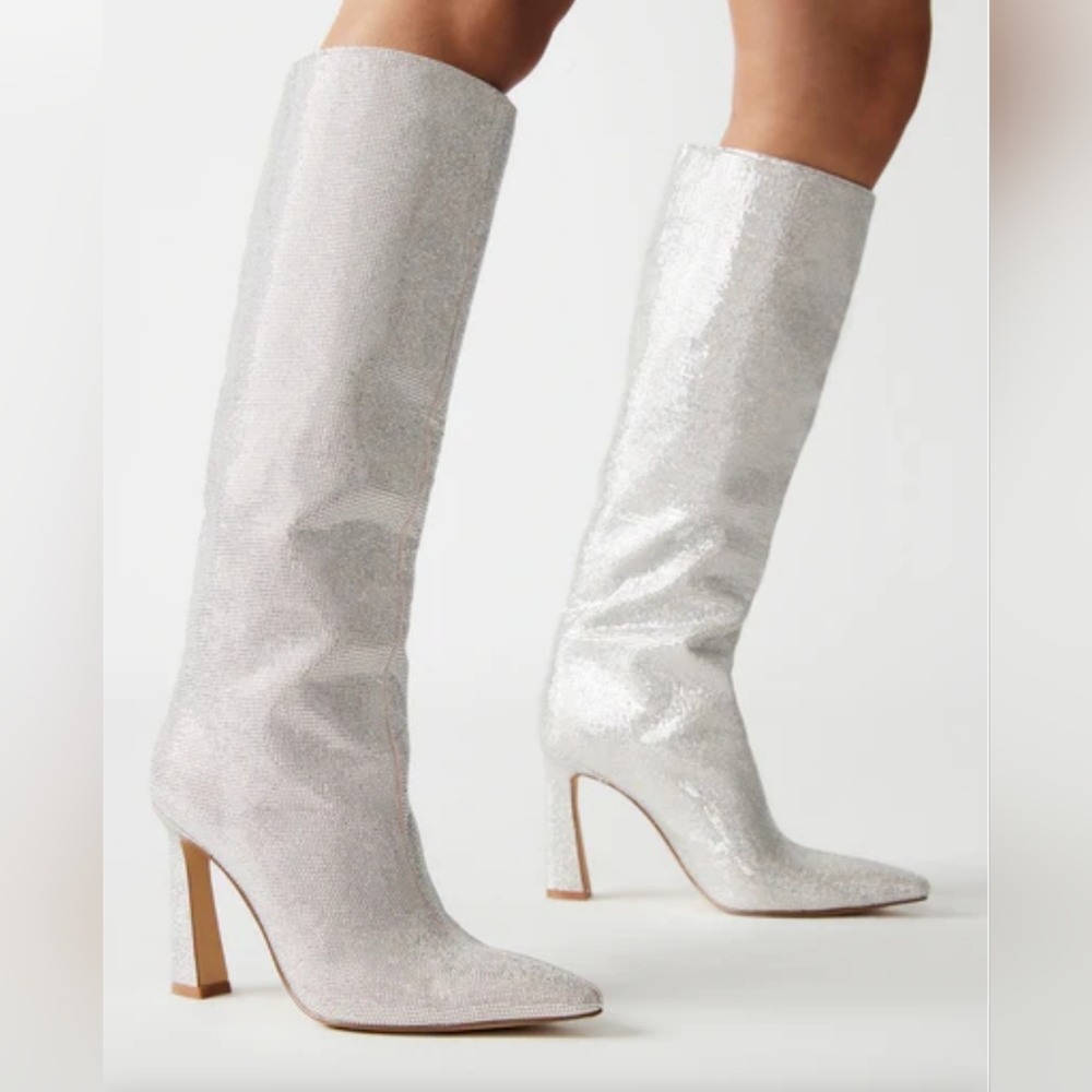 Sexy Glam Steve Madden Rhinestone Boots - Picture 3 of 8
